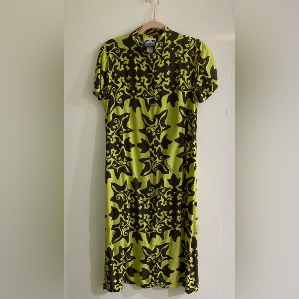 Manuhealii Kukui Quilt Print Dress 💚